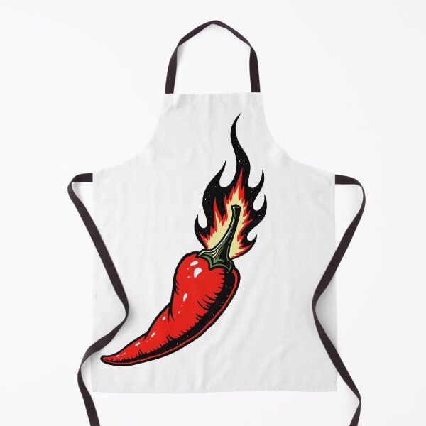 Item preview, Red chili pepper with flames designed and sold by Good_Things.