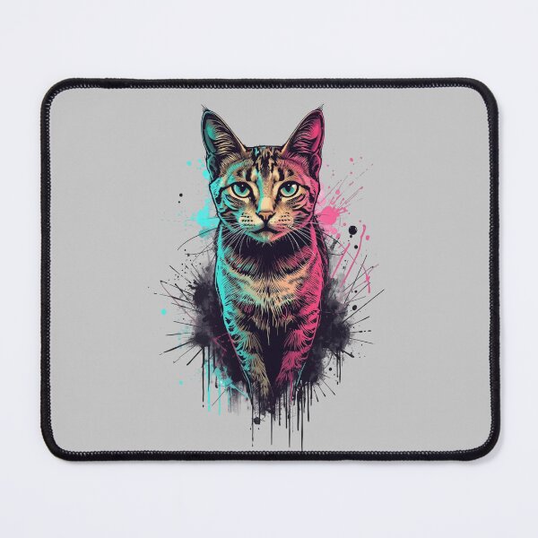 Item preview, Elegant OKH meets street art - graffiti cat designed and sold by christinmrose.