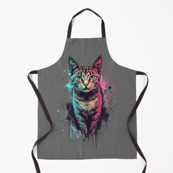 Item preview, Elegant OKH meets street art - graffiti cat designed and sold by christinmrose.