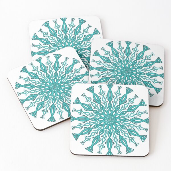 Item preview, Turquoise mandala designed and sold by Poplartree.