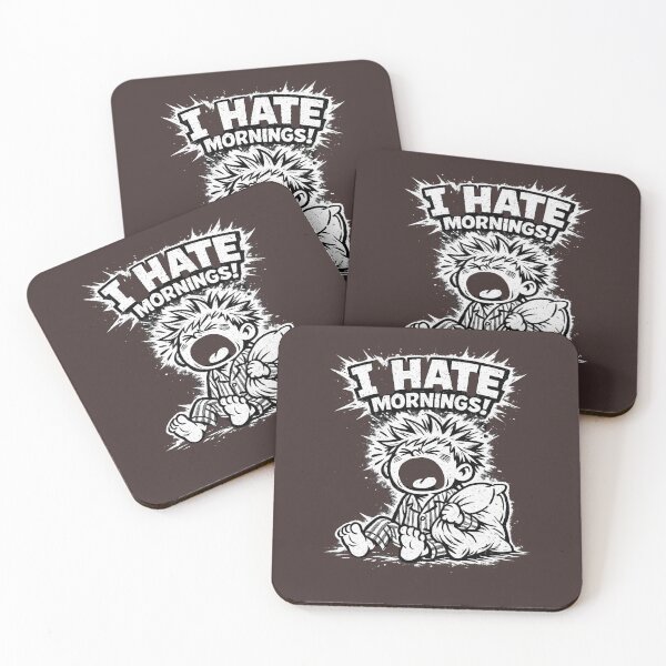 Item preview, I Hate Mornings Retro Cartoon Baggy Fit Graphic designed and sold by faridman.