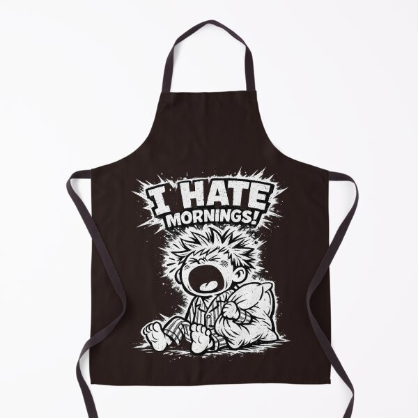 Item preview, I Hate Mornings Retro Cartoon Baggy Fit Graphic designed and sold by faridman.