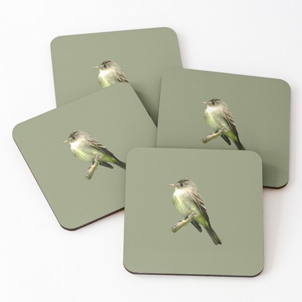 Item preview, Pewee bird perched on a branch designed and sold by KRFNatureGifts.