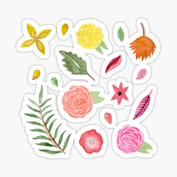 Item preview, Rainbow floral pattern designed and sold by destinybetts.