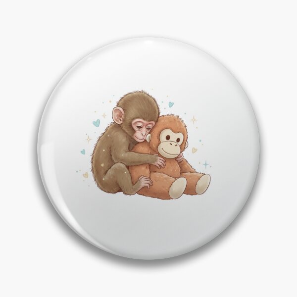Item preview, Punch-kun the Monkey – Viral Plush Hugs Illustration designed and sold by chillpixel-co.