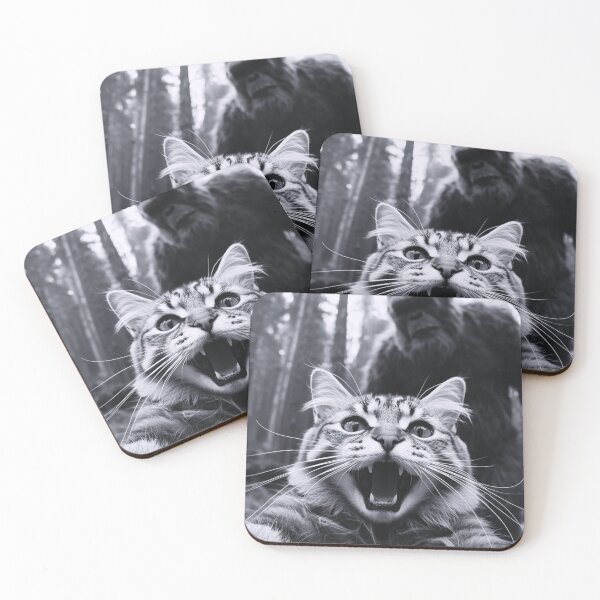 Item preview, Cat Selfie With Bigfoot Funny designed and sold by Saxon Designs.