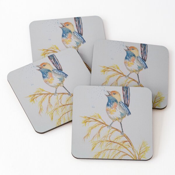 Item preview, Blue Wren, bird design, bird art designed and sold by Garry Greenwood.
