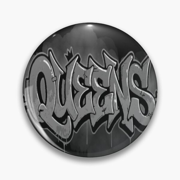 Item preview, Queens New York City Black Gray Graffiti Letters designed and sold by EZPAINT.