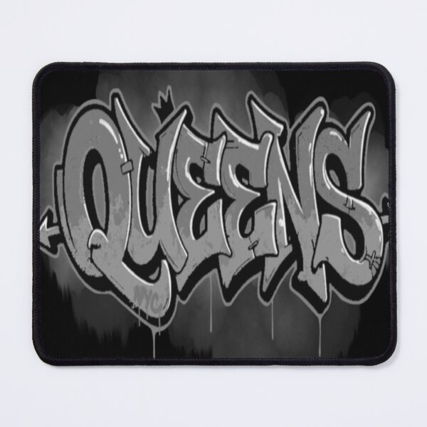 Item preview, Queens New York City Black Gray Graffiti Letters designed and sold by EZPAINT.
