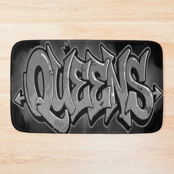 Item preview, Queens New York City Black Gray Graffiti Letters designed and sold by EZPAINT.