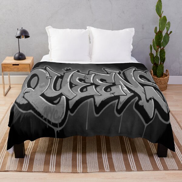 Item preview, Queens New York City Black Gray Graffiti Letters designed and sold by EZPAINT.