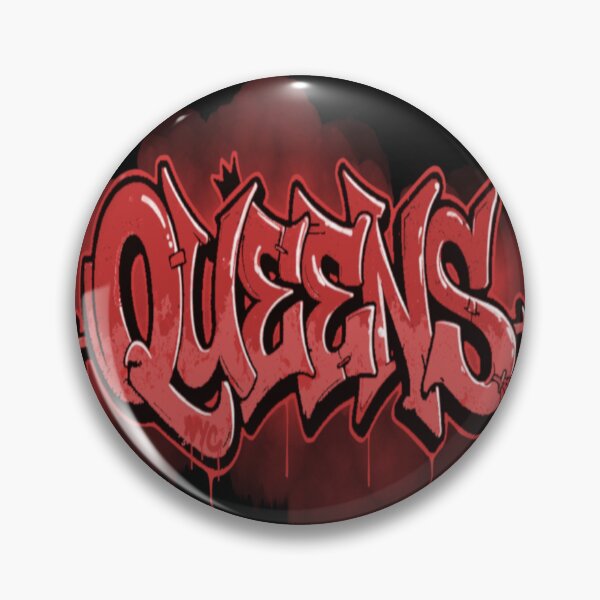 Item preview, Queens New York City Red Graffiti Letters designed and sold by EZPAINT.