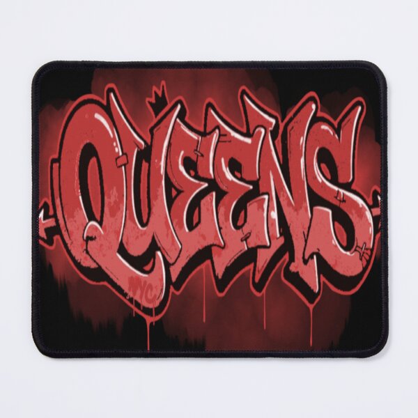 Item preview, Queens New York City Red Graffiti Letters designed and sold by EZPAINT.