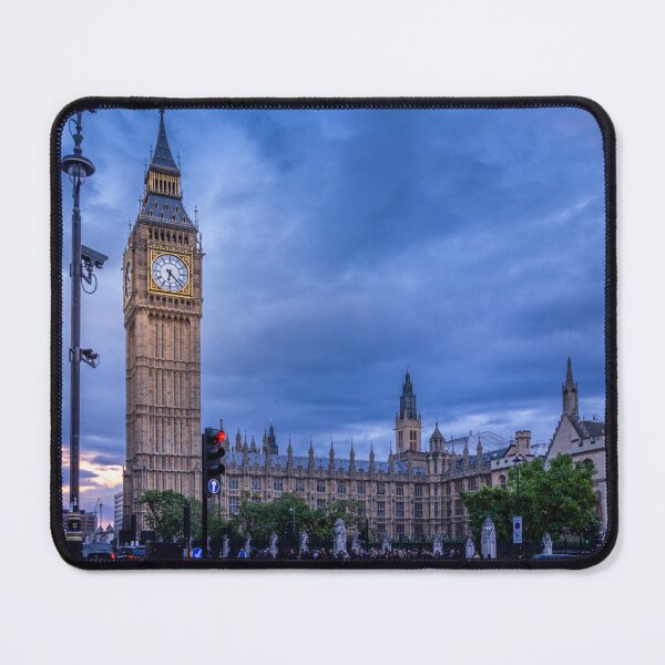 Item preview, Blue Hour Majesty: Big Ben and Westminster at Twilight designed and sold by Greysline.