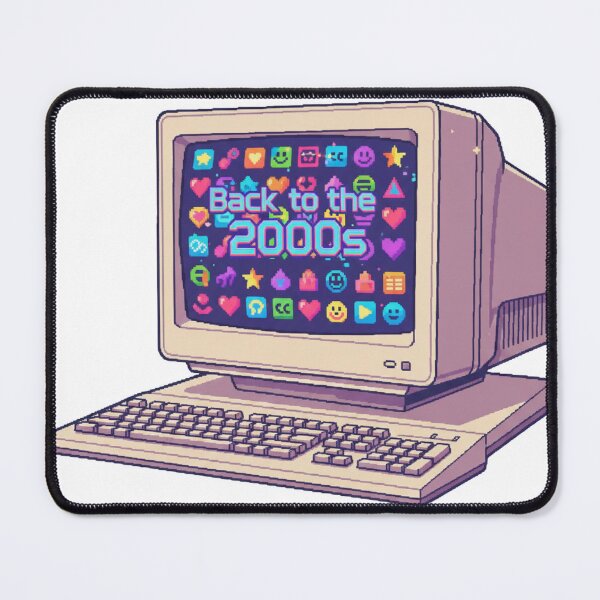 Item preview, Back to the 2000s Retro Desktop Computer Illustration – Nostalgic Y2K Aesthetic Art designed and sold by YK SHOP.