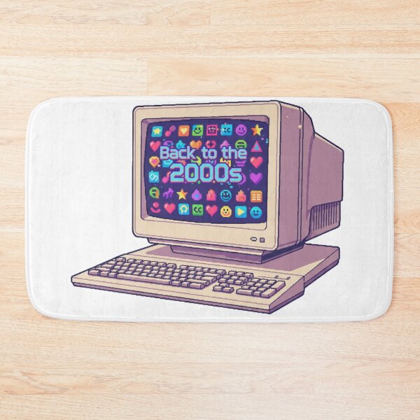Item preview, Back to the 2000s Retro Desktop Computer Illustration – Nostalgic Y2K Aesthetic Art designed and sold by YK SHOP.