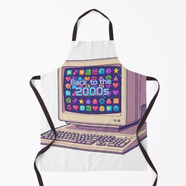 Item preview, Back to the 2000s Retro Desktop Computer Illustration – Nostalgic Y2K Aesthetic Art designed and sold by YK SHOP.