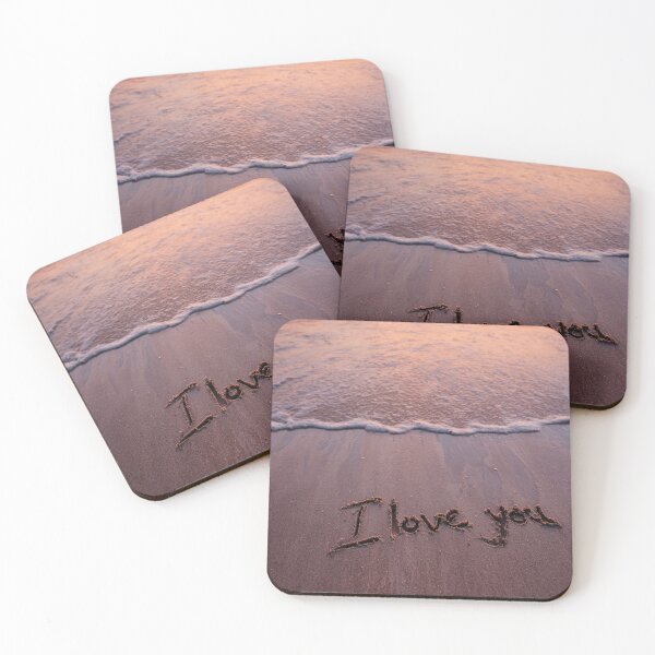 Item preview, I Love You Message On Moody Sunset Beach designed and sold by chase-thewave.