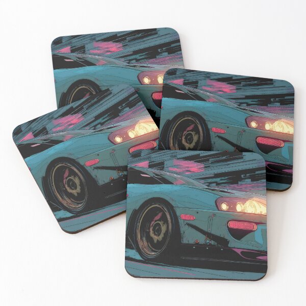 Item preview, Cyberpunk Drift Racer | Retro-Futuristic JDM Supra Speed Art designed and sold by MetroEnvision.