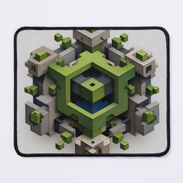 Item preview, Green Geometric Core Structure designed and sold by LuminousFoundry.