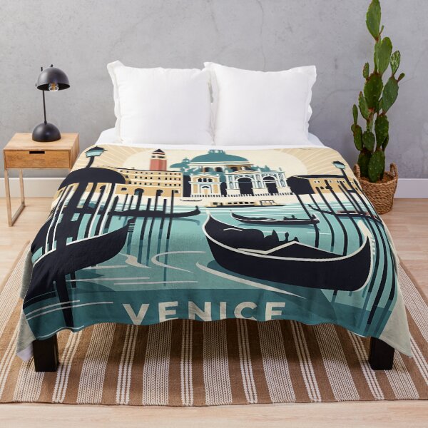 Item preview, Vintage Venice Poster designed and sold by Visual Nomad Club.