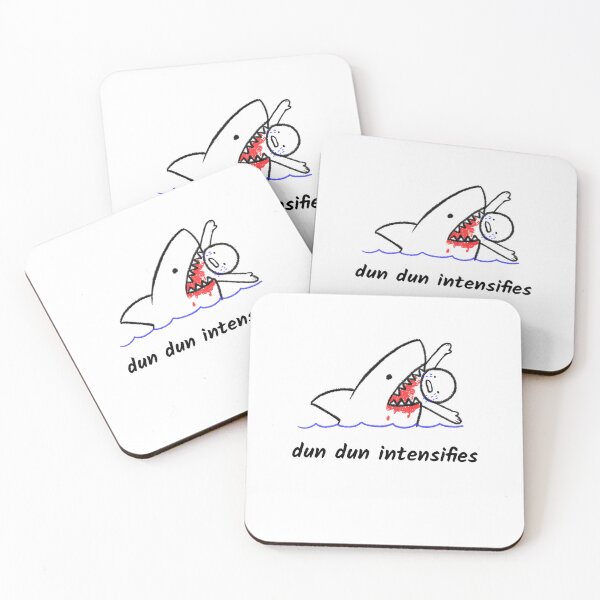 Item preview, Dun Dun intensifies -- Jaws theme shark attack humor designed and sold by The Sporty Nerd.