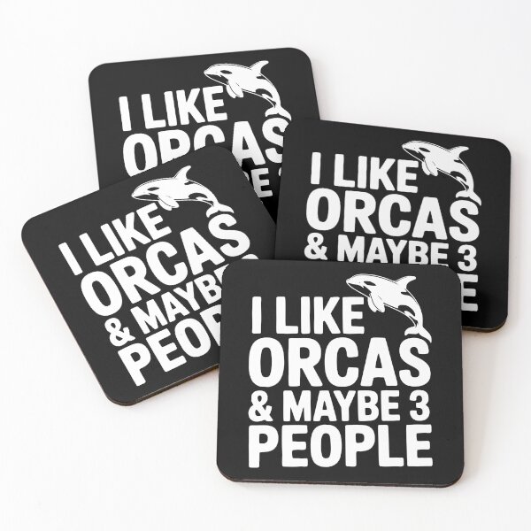 Item preview, I Like Orcas & Maybe 3 People designed and sold by Frank Ring.