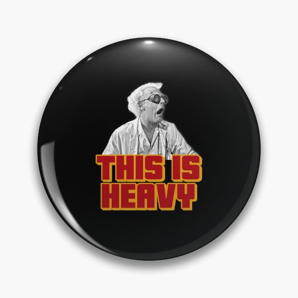 Item preview, This is Heavy - Doc Brown shocked face designed and sold by The Sporty Nerd.