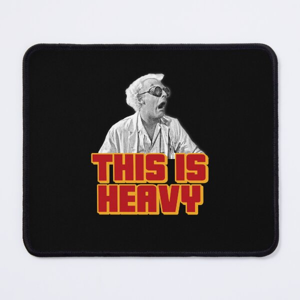 Item preview, This is Heavy - Doc Brown shocked face designed and sold by The Sporty Nerd.