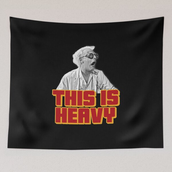 Item preview, This is Heavy - Doc Brown shocked face designed and sold by The Sporty Nerd.