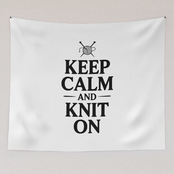 Item preview, Keep Calm and Knit On designed and sold by Frank Ring.