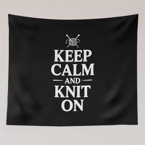 Item preview, Keep Calm and Knit On designed and sold by Frank Ring.