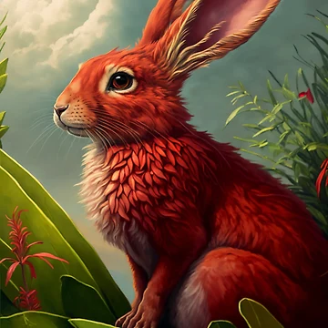 Artwork thumbnail, Red Rabbit by Charles Ano