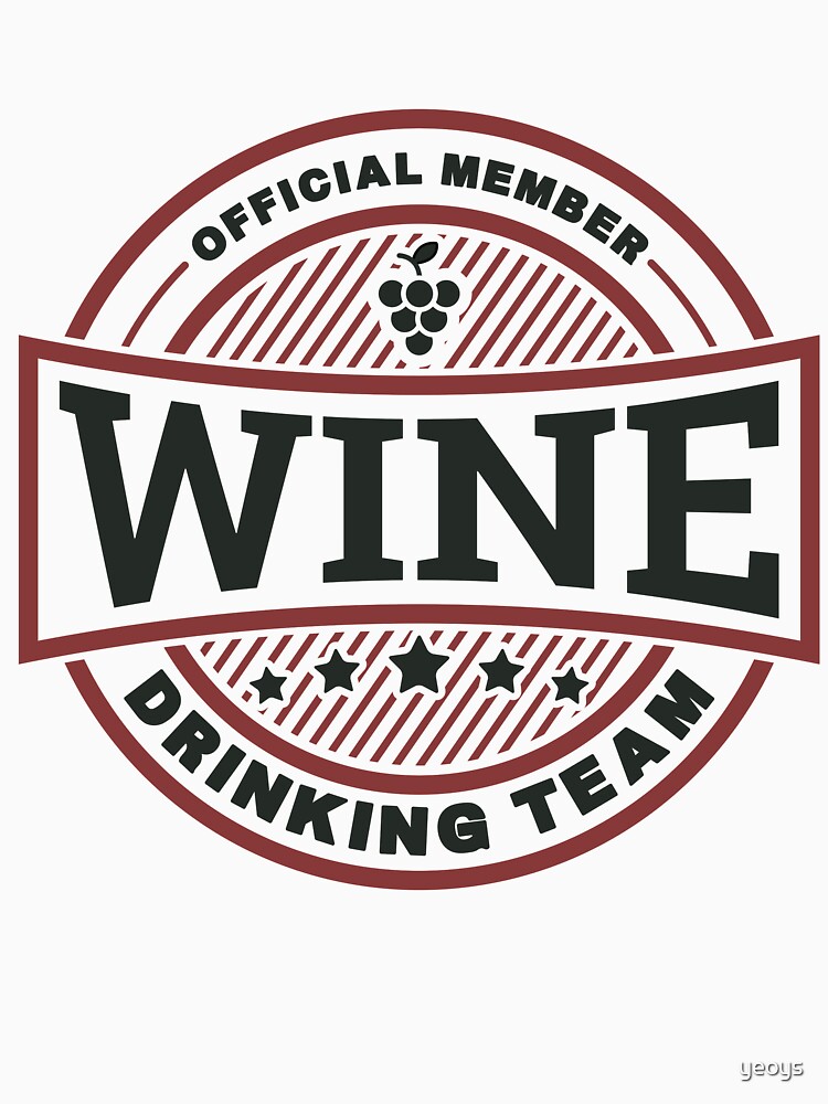 Thumbnail 3 von 3, Baseballshirt mit 3/4-Arm, Wine Drinking Team - Funny Wine Quote Gift designt und verkauft von yeoys.