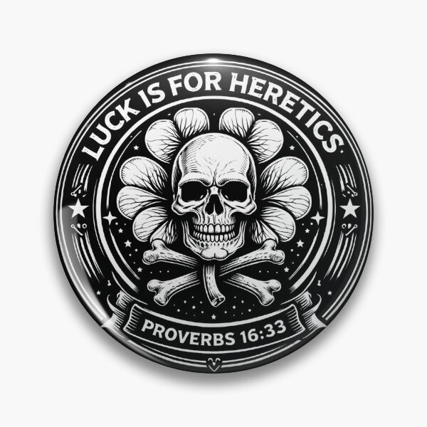 Item preview, Lucky is for Heretics Proverbs 1633 St Patricks Day Skull designed and sold by Kladhadredo.