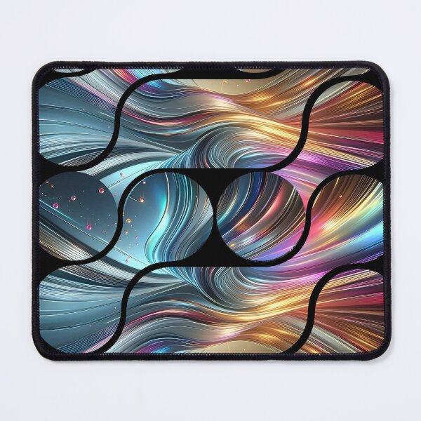 Item preview, Neon Waves Holographic Motion Pattern designed and sold by Szpaku desart .