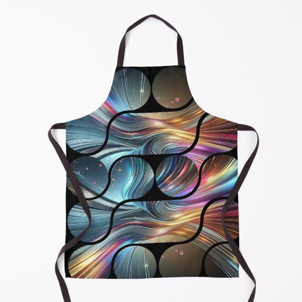 Item preview, Neon Waves Holographic Motion Pattern designed and sold by Szpaku desart .