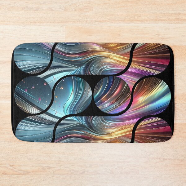 Item preview, Neon Waves Holographic Motion Pattern designed and sold by Szpaku desart .