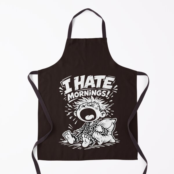 Item preview, I Hate Mornings Retro Cartoon Baggy Fit Graphic designed and sold by faridman.