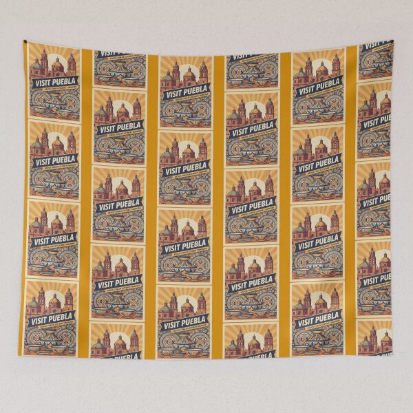 Item preview, Vintage Puebla City 1950s designed and sold by Chantinflas.