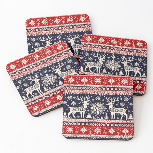 Item preview, Scandinavian Winter Cozy Nordic Knit Pattern designed and sold by Myra365Art.