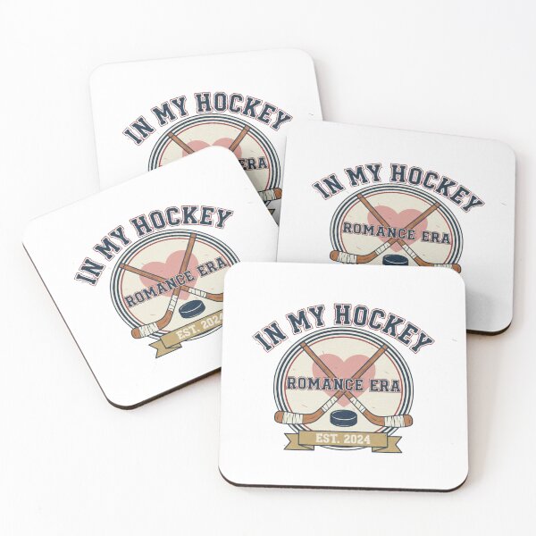 Item preview, In My Hockey Romance Era Vintage Badge Design – Retro Ice Hockey Love Aesthetic designed and sold by YK SHOP.