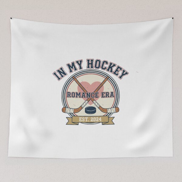 Item preview, In My Hockey Romance Era Vintage Badge Design – Retro Ice Hockey Love Aesthetic designed and sold by YK SHOP.