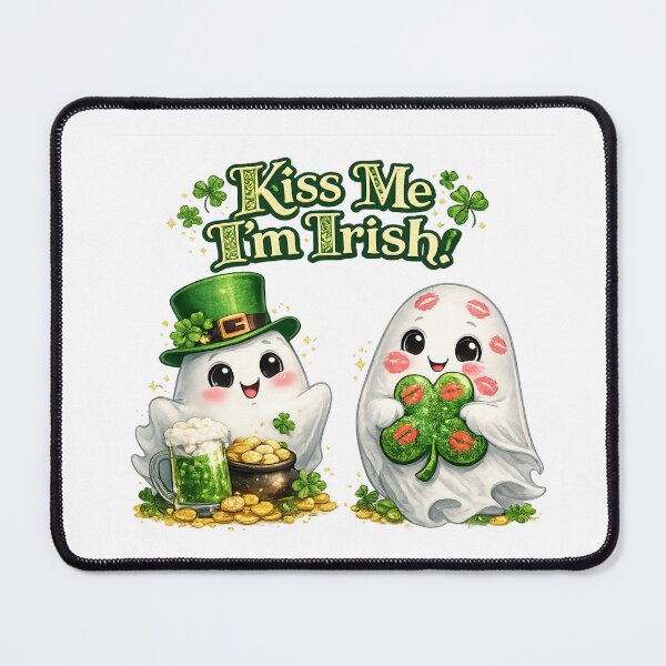 Item preview, 2 Ghosts Kiss Me I'm Irish designed and sold by HBK ACCESSORIES.