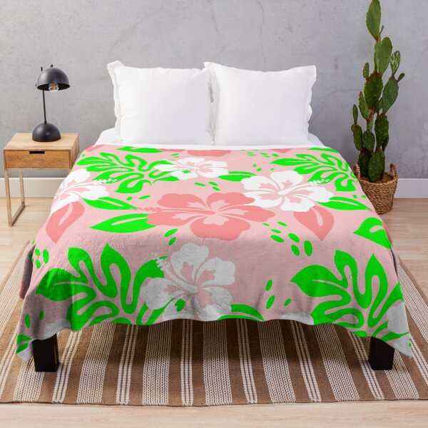 Aperçu de l'œuvre luau floral tropical hibiscus fleurs roses créée et vendue par Gossip Rag.