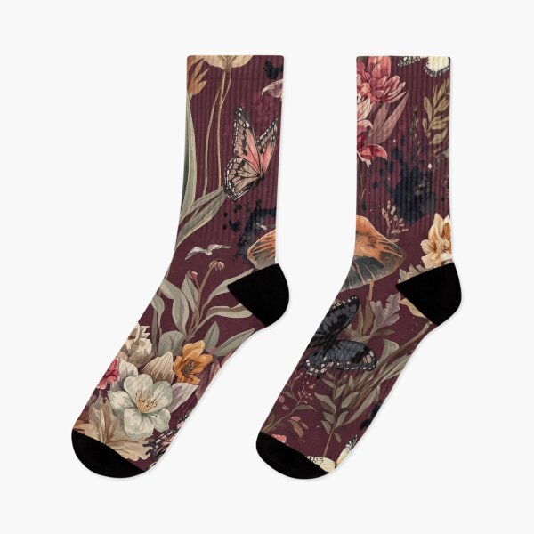 Item preview, Burgundy Elephant Floral – Vintage Botanical Maximalist Design designed and sold by ShopCWA.