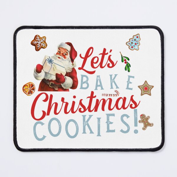 Item preview, Vintage Santa Claus - Let's Bake Christmas Cookies designed and sold by TheBohemianLark.