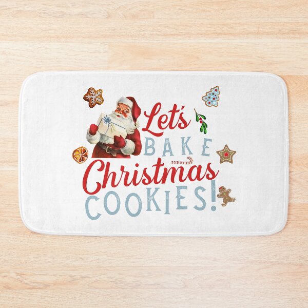 Item preview, Vintage Santa Claus - Let's Bake Christmas Cookies designed and sold by TheBohemianLark.