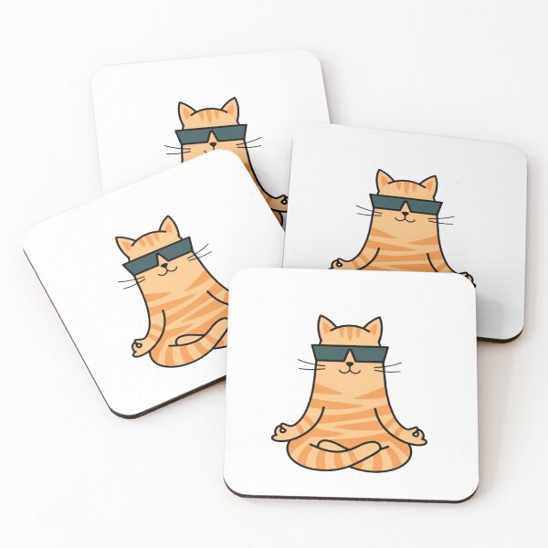 Item preview, Cool Meditating Cat Yoga designed and sold by DariaOltes.