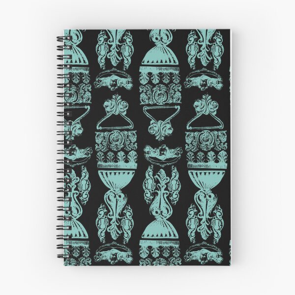 Item preview, Antique Furniture Decorations Stripe Teal on Black designed and sold by Digitalmyth's Designs.